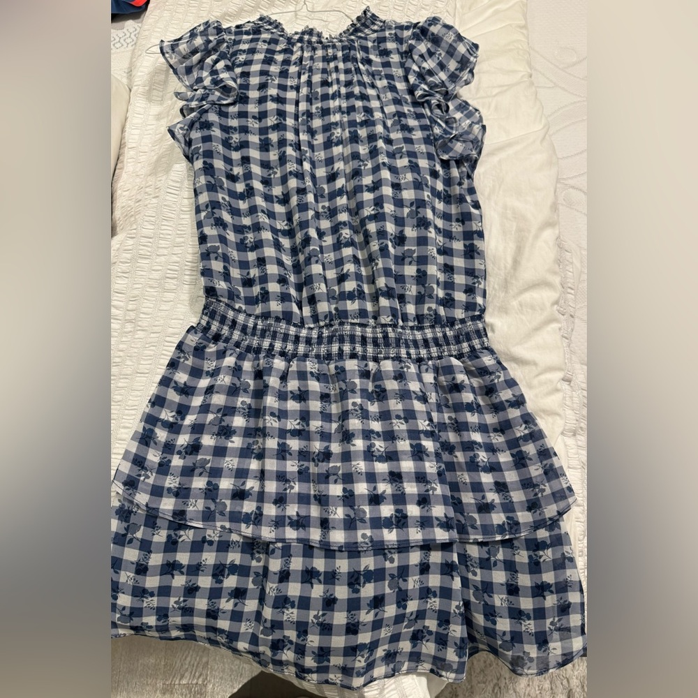 1. State mock neck flutter mini dress - Picture 2 of 4